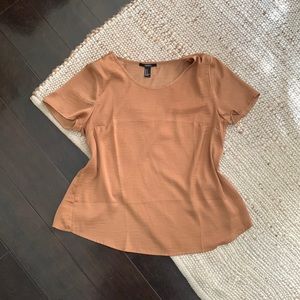 Gold Satin Tee Shirt, Size M